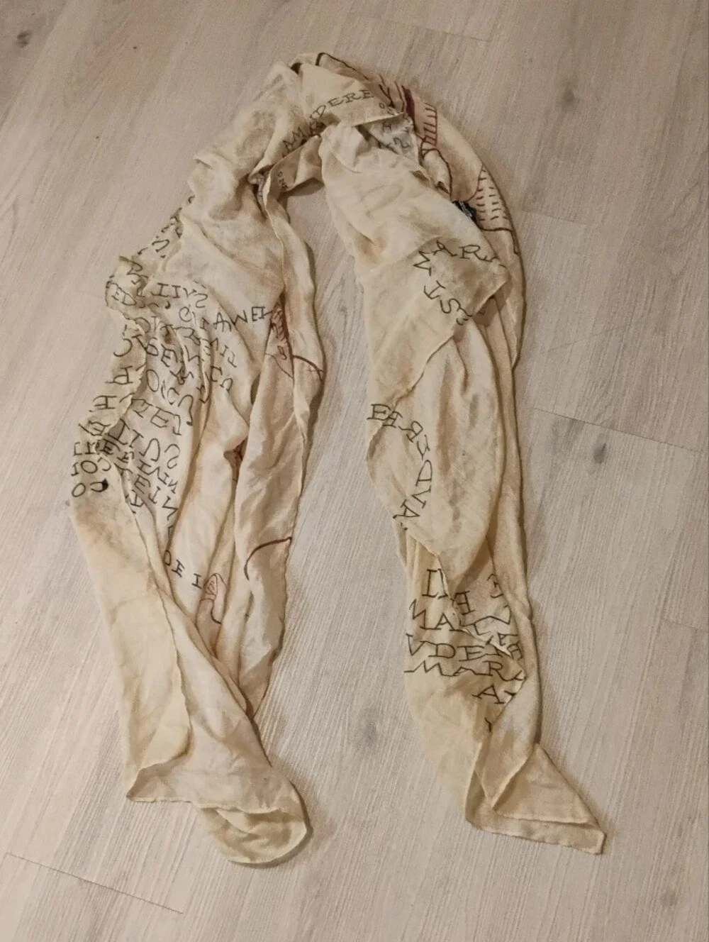 Harry Potter Unisex The Mauraders Map Lightweight Blanket Scarf OS